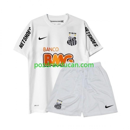 Nogometni Dresovi Santos FC -2012 Retro Dječji Domaći dres 2011 Kratkih Rukava