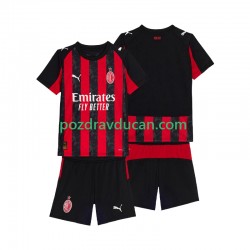 Nogometni Dresovi AC Milan Dječji Domaći dres 2025-2026 Kratkih Rukava