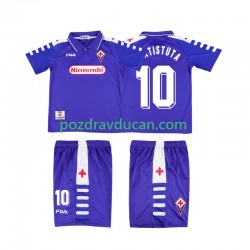 Nogometni Dresovi ACF Fiorentina RUICOSTA 10 Retro Dječji Domaći dres 1998 1999 Kratkih Rukava