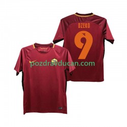 Nogometni Dresovi Roma DZEKO 9 2017-2018 Retro Muški Domaći dres Kratkih Rukava