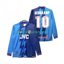 Nogometni Dresovi Arsenal Bergkamp 10 1995 1996 Retro Muški Gostujući dres Dugi Rukav