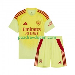 Nogometni Dresovi Arsenal Vratar Dječji Domaći dres 2025-2026 Kratkih Rukava
