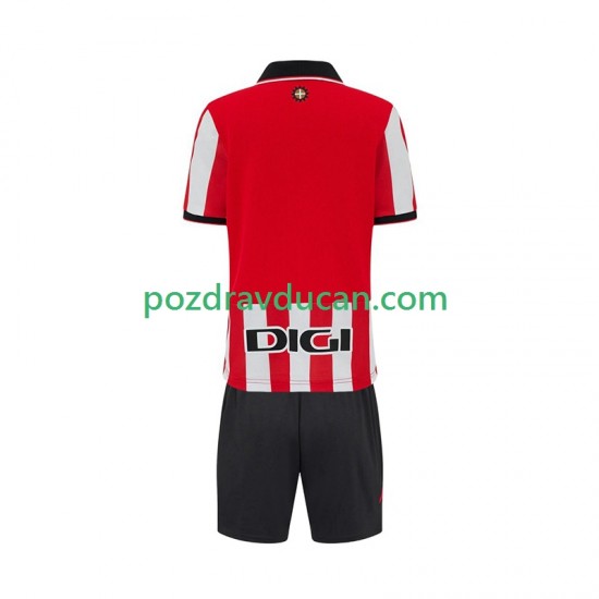 Nogometni Dresovi Athletic Bilbao Dječji Domaći dres 2025-2026 Kratkih Rukava