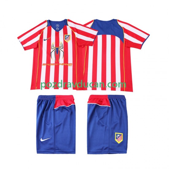 Nogometni Dresovi Atlético Madrid 2005 Retro Dječji Domaći dres 2004 Kratkih Rukava
