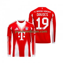 Nogometni Dresovi FC Bayern München Alphonso Davies 19 Muški Domaći dres 2025-2026 Dugi Rukav