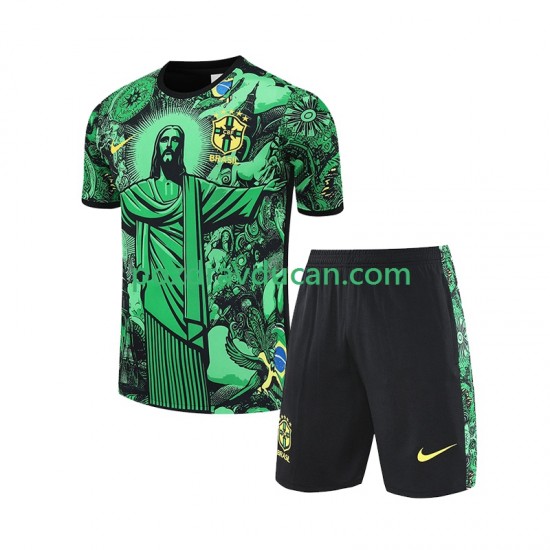 Brazil JESUS Special Football Shirts Dječji Domaći dres 2024-2025 Kratkih Rukava