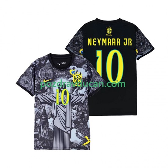 Nogometni Dresovi Brazil Neymar JR 10 Cheist the Redeemer Muški Domaći dres 2024 Kratkih Rukava