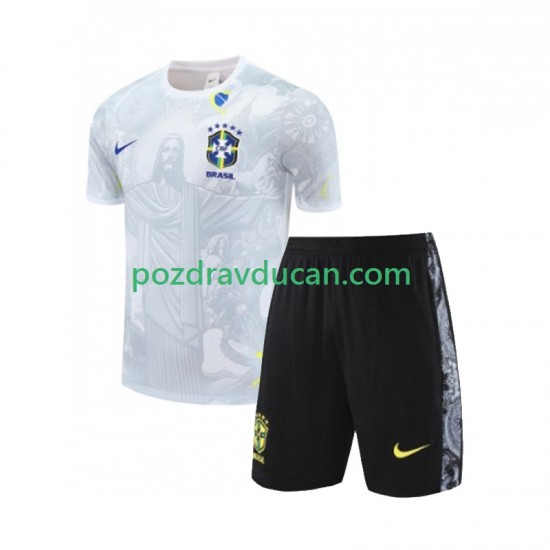 Brazil Special JESUS Football Shirts Dječji Domaći dres 2024-2025 Kratkih Rukava
