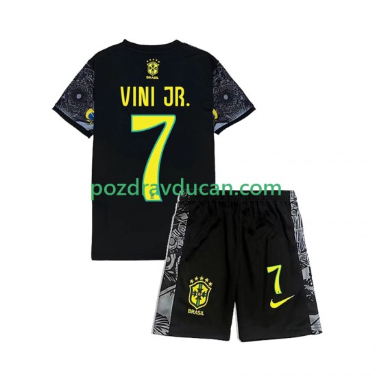 Brazil Vinicius Junior 7 Cheist the Redeemer Football Shirts Dječji Domaći dres 2024 Kratkih Rukava