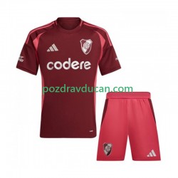 Nogometni Dresovi CA River Plate Dječji Gostujući dres 2024-2025 Kratkih Rukava
