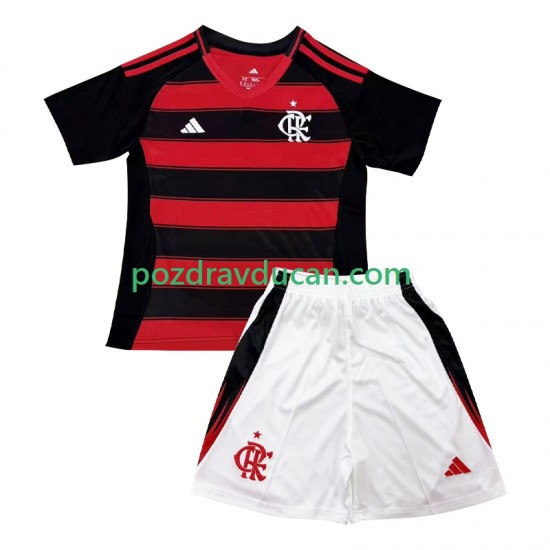 Nogometni Dresovi CR Flamengo Dječji Domaći dres 2025-2026 Kratkih Rukava