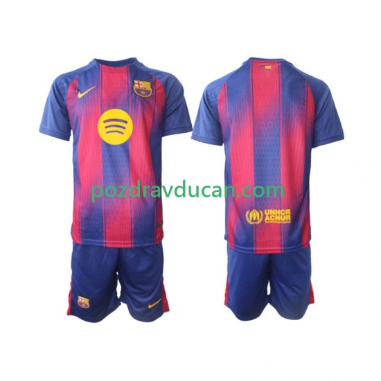 Nogometni Dresovi FC Barcelona Dječji Domaći dres 2025-2026 Kratkih Rukava