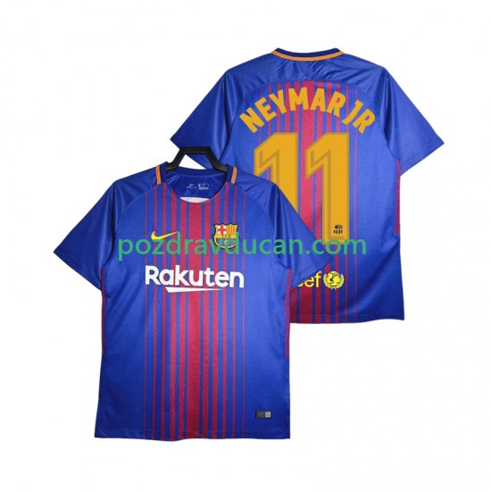 Nogometni Dresovi FC Barcelona Neymar JR 11 2017-2018 Retro Muški Domaći dres Kratkih Rukava