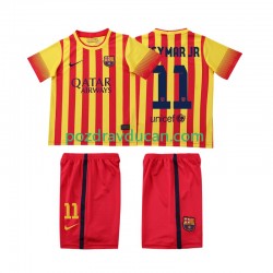 Nogometni Dresovi FC Barcelona Neymar JR 11 2013 2014 Retro Dječji Gostujući dres Kratkih Rukava