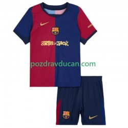 Nogometni Dresovi FC Barcelona TRAVIS SCOTT Dječji Domaći dres 2024-2025 Kratkih Rukava