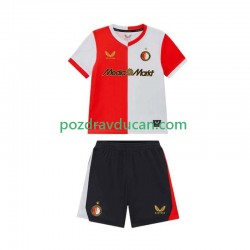 Nogometni Dresovi Feyenoord Rotterdam Dječji Domaći dres 2025-2026 Kratkih Rukava