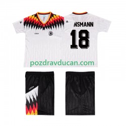Nogometni Dresovi Njemačka KLINSMANN 18 Retro Dječji Domaći dres 1994 Kratkih Rukava