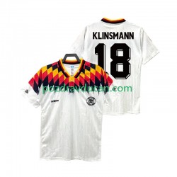Nogometni Dresovi Njemačka KLINSMANN 18 Retro Muški Domaći dres 1994 Kratkih Rukava