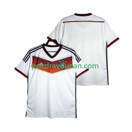 Nogometni Dresovi Njemačka World Cup 2014 Retro Muški Domaći dres Kratkih Rukava