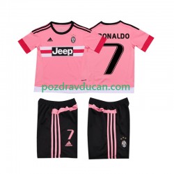 Nogometni Dresovi Juventus Cristiano RONALDO 7 2015 2016 Retro Dječji Gostujući dres Kratkih Rukava