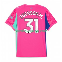 Nogometni Dresovi Manchester City Ederson Moraes 31 Vratar Muški Gostujući dres 2025-2026 Kratkih Rukava