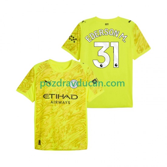 Nogometni Dresovi Manchester City Ederson Moraes 31 Vratar Muški Treći dres 2025-2026 Kratkih Rukava