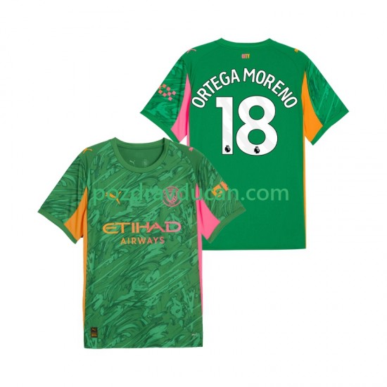 Nogometni Dresovi Manchester City ORTEGA MORENO 18 Vratar Muški Domaći dres 2025-2026 Kratkih Rukava