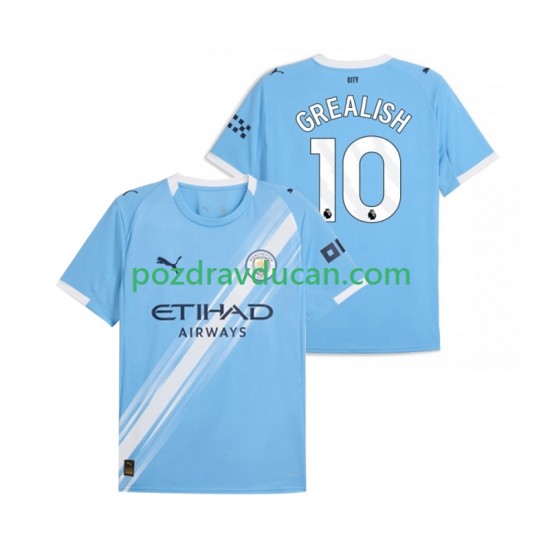 Nogometni Dresovi Manchester City Jack Grealish 10 Muški Domaći dres 2025-2026 Kratkih Rukava