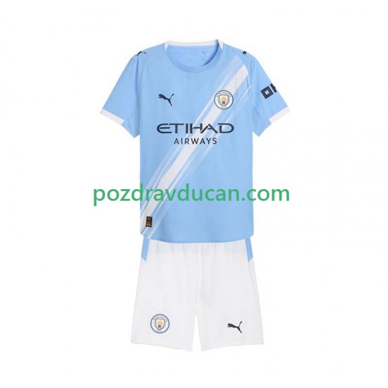 Nogometni Dresovi Manchester City Dječji Domaći dres 2025-2026 Kratkih Rukava