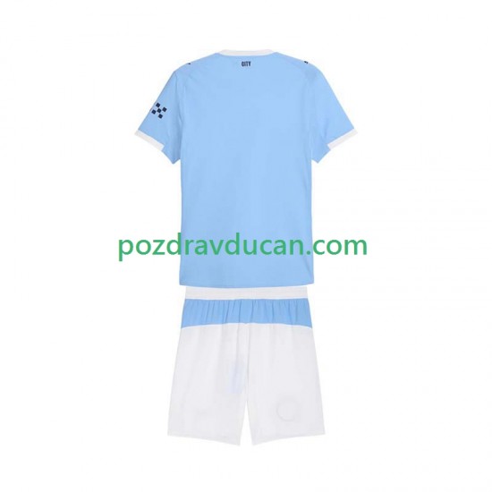Nogometni Dresovi Manchester City Dječji Domaći dres 2025-2026 Kratkih Rukava