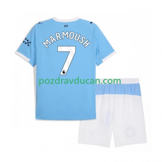 Nogometni Dresovi Manchester City Omar Marmoush 7 Dječji Domaći dres 2025-2026 Kratkih Rukava