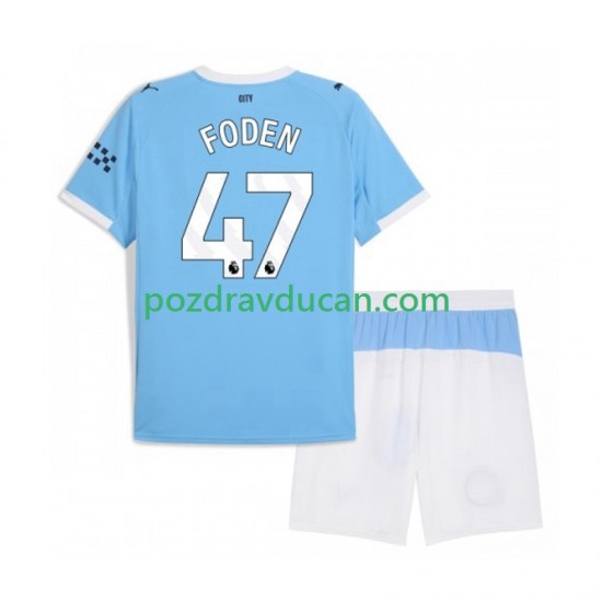 Nogometni Dresovi Manchester City Phil Foden 47 Dječji Domaći dres 2025-2026 Kratkih Rukava