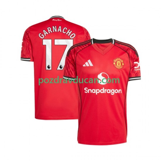 Nogometni Dresovi Manchester United Alejandro Garnacho 17 Muški Domaći dres 2025-2026 Kratkih Rukava