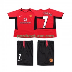 Nogometni Dresovi Manchester United BECKHAM 7 Retro Dječji Domaći dres 2002 2004 Kratkih Rukava