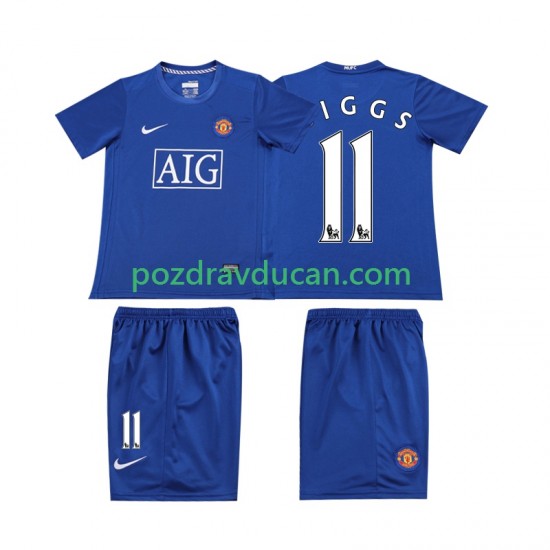 Nogometni Dresovi Manchester United GIGGS 11 Retro Dječji Gostujući dres 2008 Kratkih Rukava