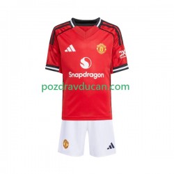Nogometni Dresovi Manchester United Dječji Domaći dres 2025-2026 Kratkih Rukava