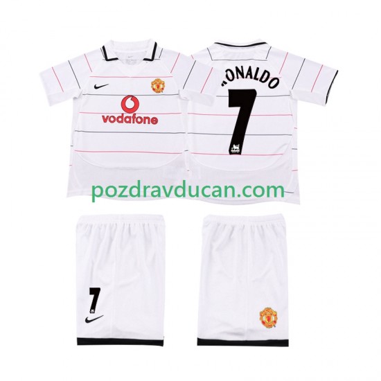 Nogometni Dresovi Manchester United Cristiano Ronaldo 7 2003 2005 Retro Dječji Domaći dres Kratkih Rukava