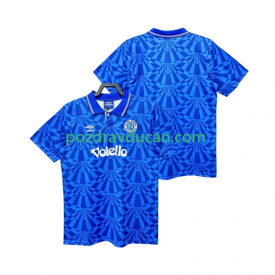 Nogometni Dresovi Napoli 1991 1993 Retro Muški Domaći dres Kratkih Rukava