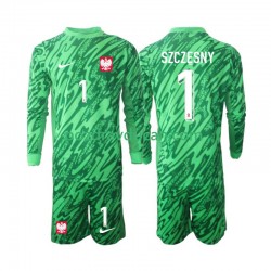 Nogometni Dresovi Poljska Szczesny 1 Vratar Dječji Treći dres 2024 Dugi Rukav