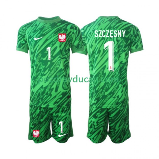 Nogometni Dresovi Poljska Szczesny 1 Vratar Dječji Treći dres 2024 Kratkih Rukava
