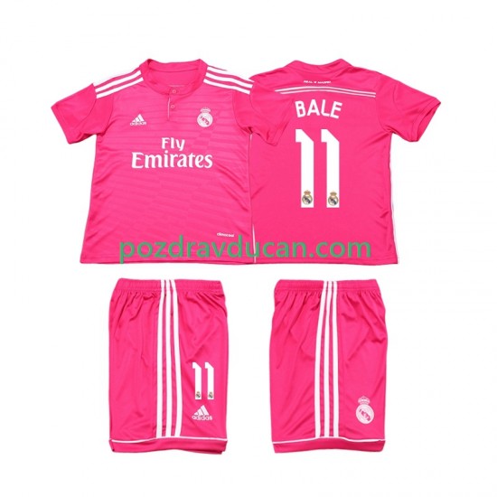 Nogometni Dresovi Real Madrid Bale 11 2014 2015 Retro Dječji Gostujući dres Kratkih Rukava