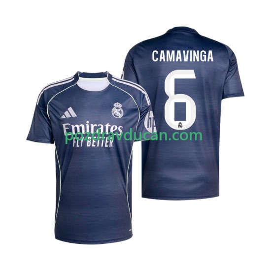 Nogometni Dresovi Real Madrid Camavinga 6 Muški Gostujući dres 2025-2026 Kratkih Rukava