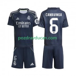 Nogometni Dresovi Real Madrid Camavinga 6 Dječji Gostujući dres 2025-2026 Kratkih Rukava