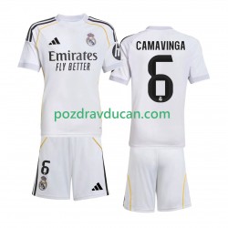 Nogometni Dresovi Real Madrid Camavinga 6 Dječji Domaći dres 2025-2026 Kratkih Rukava
