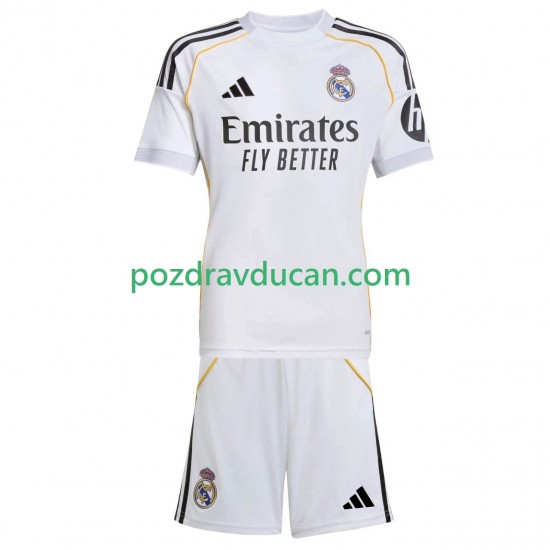 Nogometni Dresovi Real Madrid Dječji Domaći dres 2025-2026 Kratkih Rukava