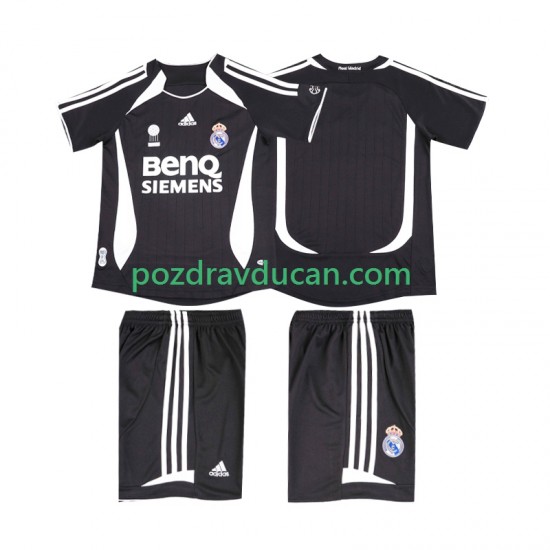 Nogometni Dresovi Real Madrid 2007 Retro Dječji Gostujući dres 2006 Kratkih Rukava