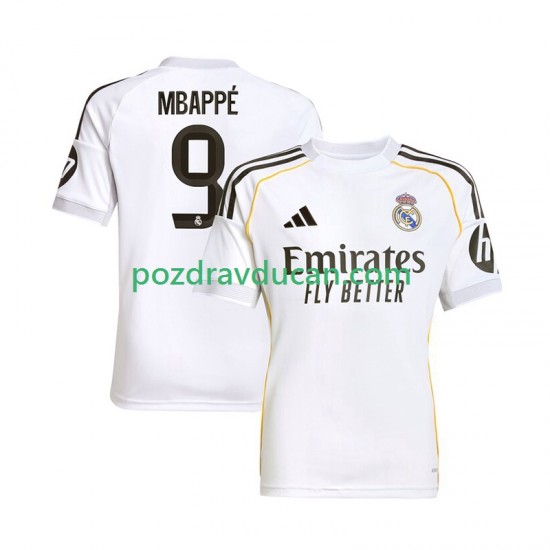 Nogometni Dresovi Real Madrid Mbappé Kylian 9 Muški Domaći dres 2025-2026 Kratkih Rukava