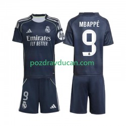 Nogometni Dresovi Real Madrid Mbappé Kylian 9 Dječji Gostujući dres 2025-2026 Kratkih Rukava