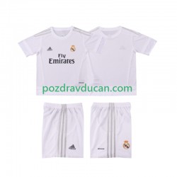 Nogometni Dresovi Real Madrid 2015 2016 Retro Dječji Domaći dres Kratkih Rukava