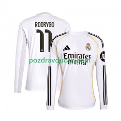 Nogometni Dresovi Real Madrid Rodrygo 11 Muški Domaći dres 2025-2026 Dugi Rukav